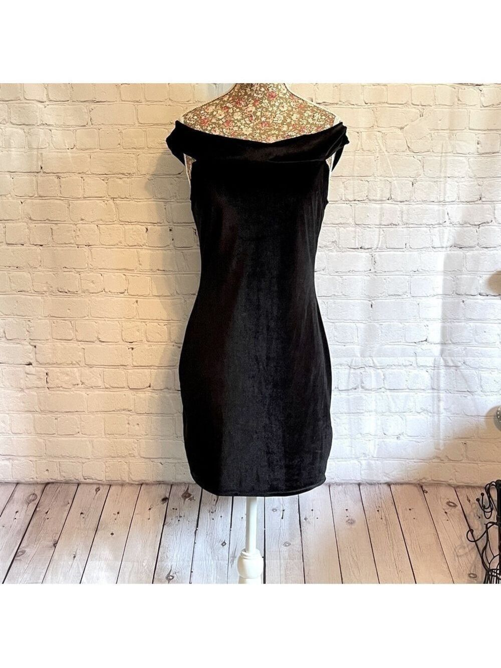 Urban Outfitters Velvet Black Dress